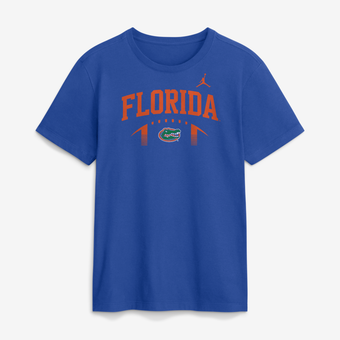 Men's Jordan Brand Royal Florida Gators Primetime Football Icon T-Shirt