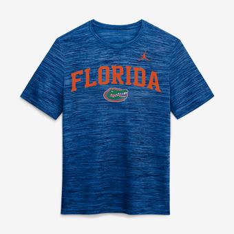 Men's Jordan Brand  Royal Florida Gators Primetime Arch Logo Velocity Dri-FIT T-Shirt