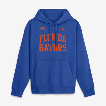 Men's Jordan Brand  Royal Florida Gators Primetime Arched Club Fleece Pullover Hoodie