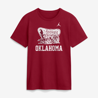 Men's Jordan Brand  Crimson Oklahoma Sooners Primetime Logo Mantra T-Shirt