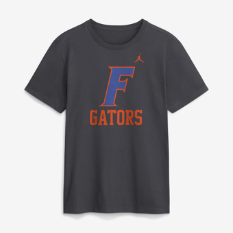 Men's Jordan Brand  Anthracite Florida Gators Primetime Logo Mantra T-Shirt