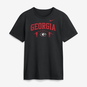 Men's Nike Black Georgia Bulldogs Primetime Football Icon T-Shirt