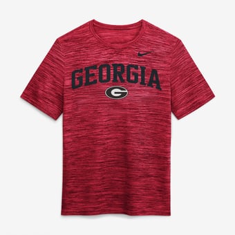 Men's Nike  Red Georgia Bulldogs Primetime Arch Logo Velocity Dri-FIT T-Shirt