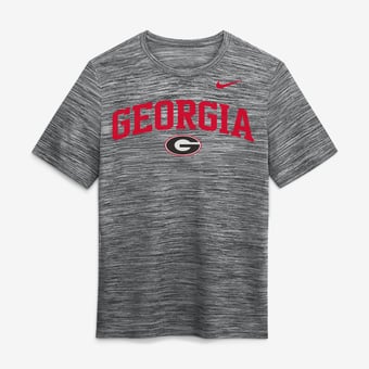 Men's Nike  Anthracite Georgia Bulldogs Primetime Arch Logo Velocity Dri-FIT T-Shirt