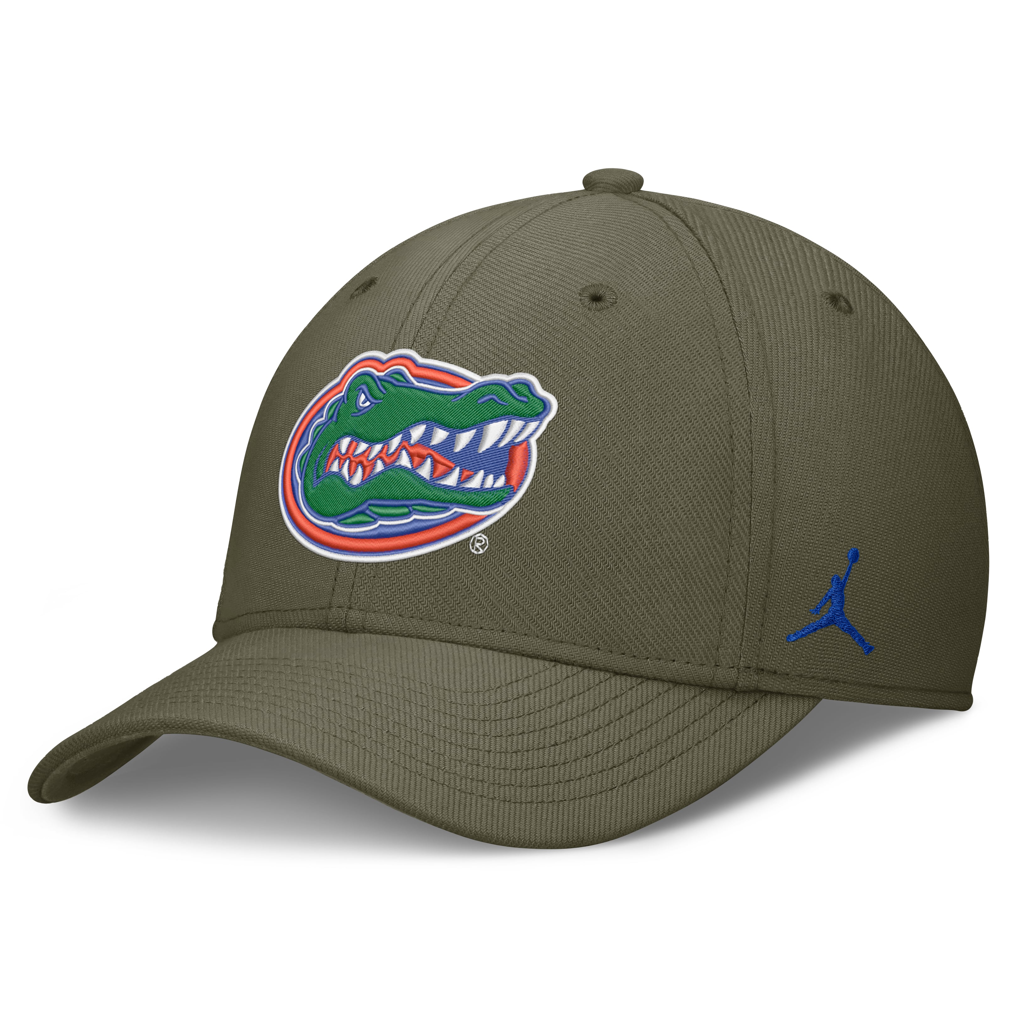 Men's Jordan Brand  Olive Florida Gators Primetime SwooshFlex Dri-FIT Hat