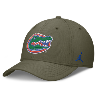 Men's Jordan Brand  Olive Florida Gators Primetime SwooshFlex Dri-FIT Hat