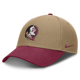 Unisex Nike Beige/Garnet Florida State Seminoles Primetime Rise Dri-FIT Adjustable Hat