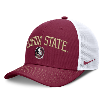 Unisex Nike  Garnet/White Florida State Seminoles Dri-FIT Primetime Arched Trucker Adjustable Hat