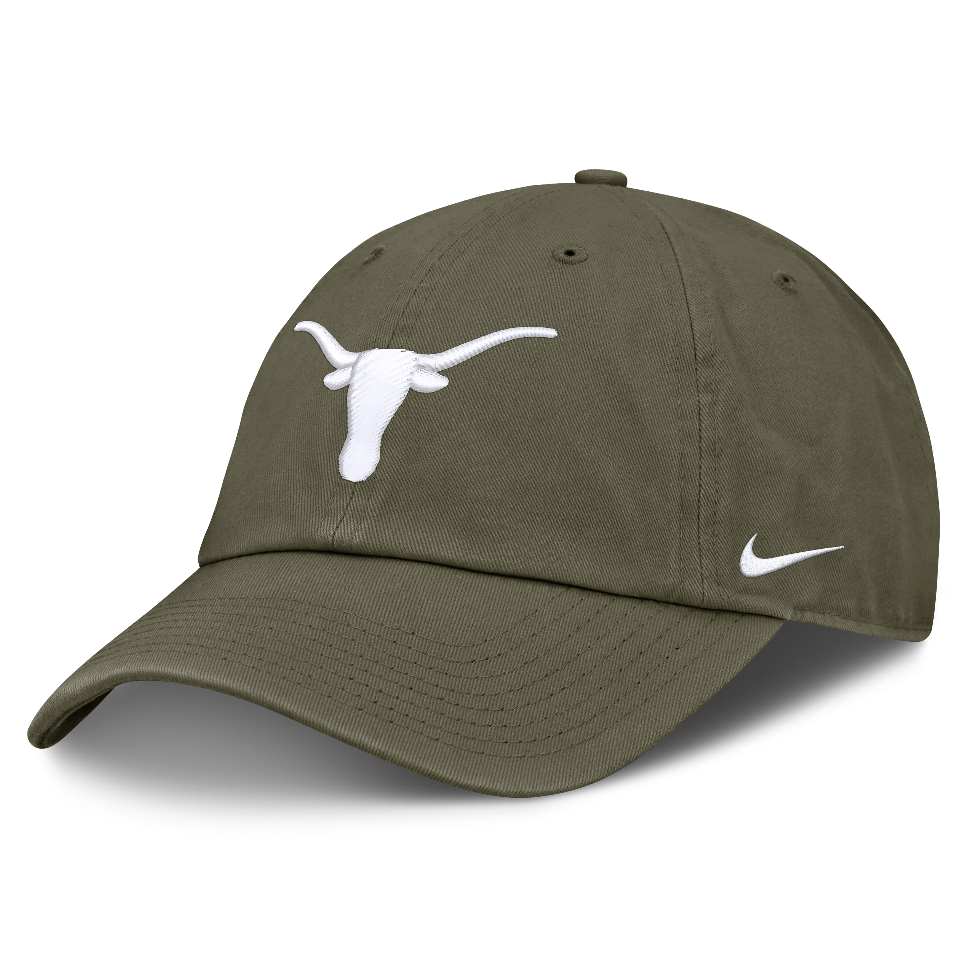 Unisex Nike  Olive Texas Longhorns Primetime Club Adjustable Hat