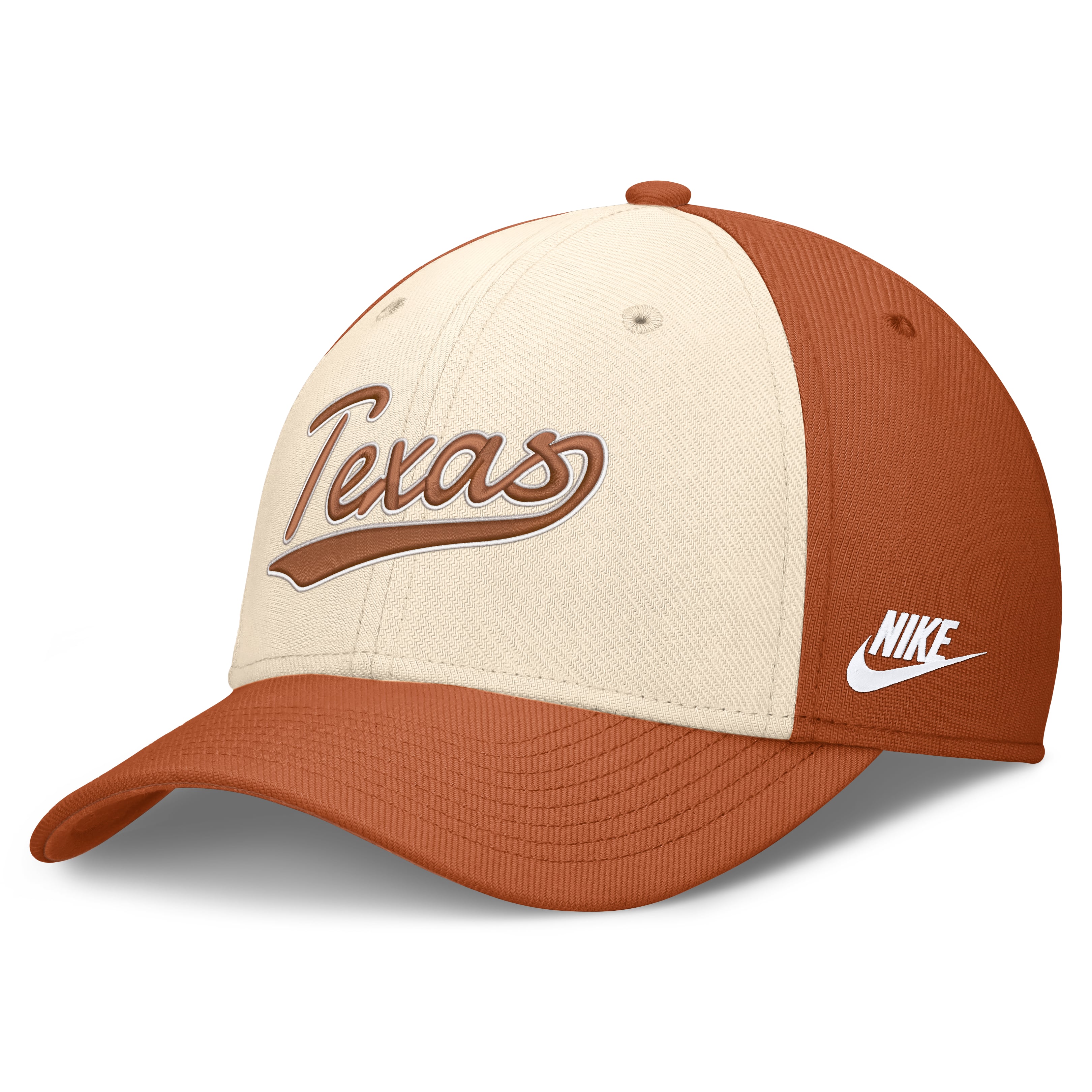 Men's Nike  Natural/Texas Orange Texas Longhorns Legacy Swooshflex Dri-FIT Hat