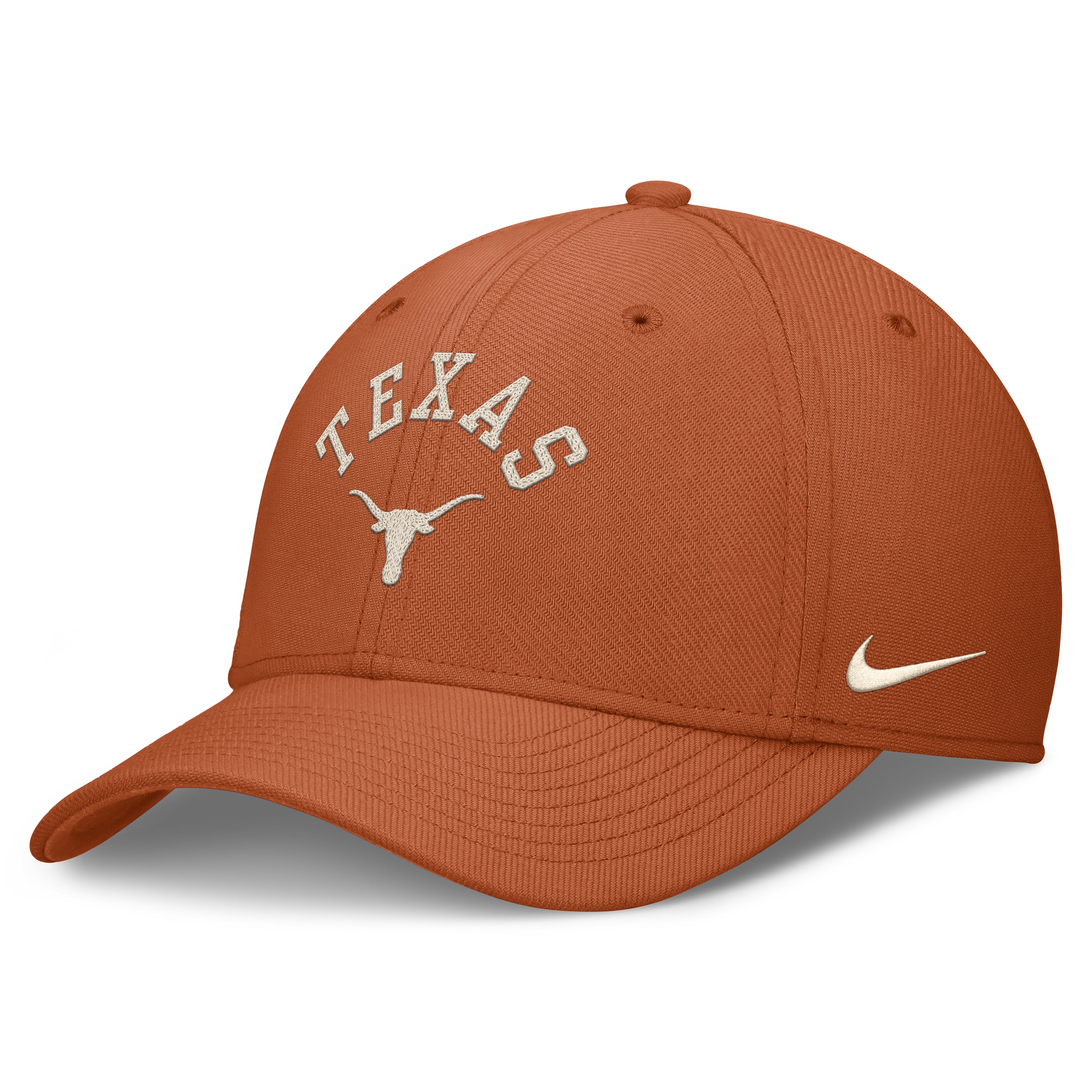 Men's Nike  Texas Orange Texas Longhorns Campus Prep Chained & Arched Swooshflex Flex Hat