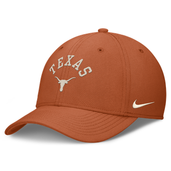 Men's Nike  Texas Orange Texas Longhorns Campus Prep Chained & Arched Swooshflex Flex Hat