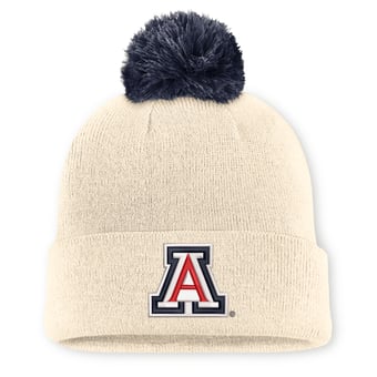 Unisex Nike  Natural Arizona Wildcats Campus Prep Script Cuffed Knit Hat with Pom