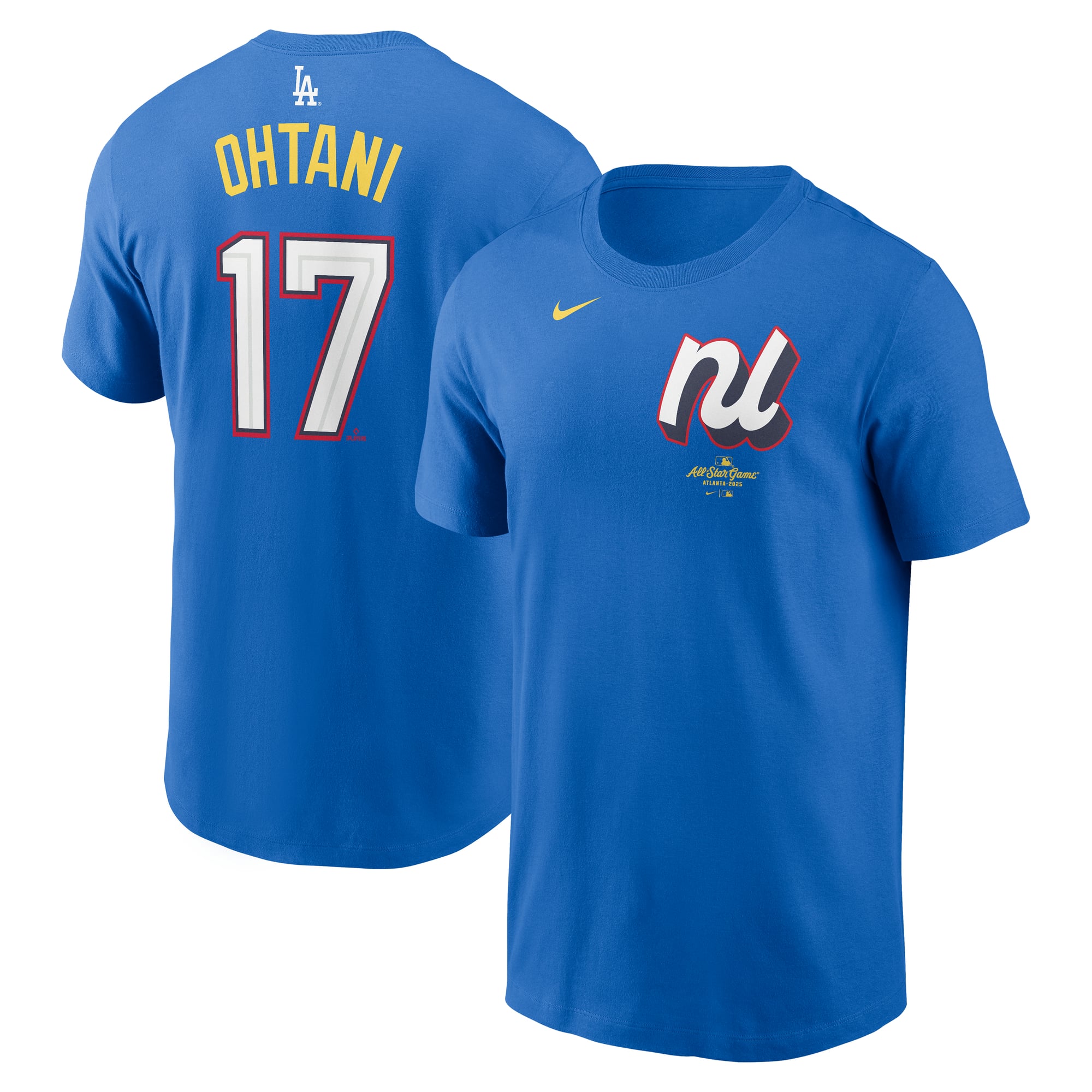 Men's Nike Shohei Ohtani Royal National League 2025 All-Star Edition Name & Number T-Shirt