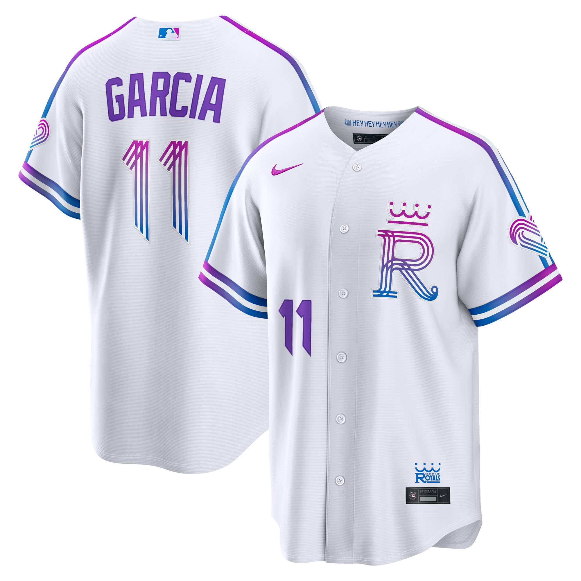 Men's Nike Maikel Garcia White Kansas City Royals 2026 City Connect Stadium Jersey