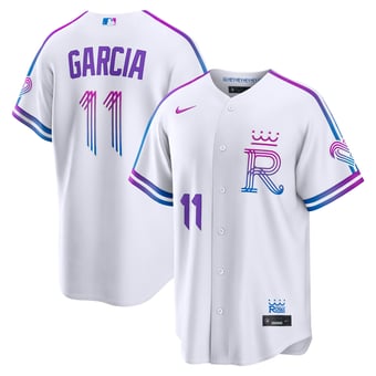 Men's Nike Maikel Garcia White Kansas City Royals 2026 City Connect Stadium Jersey