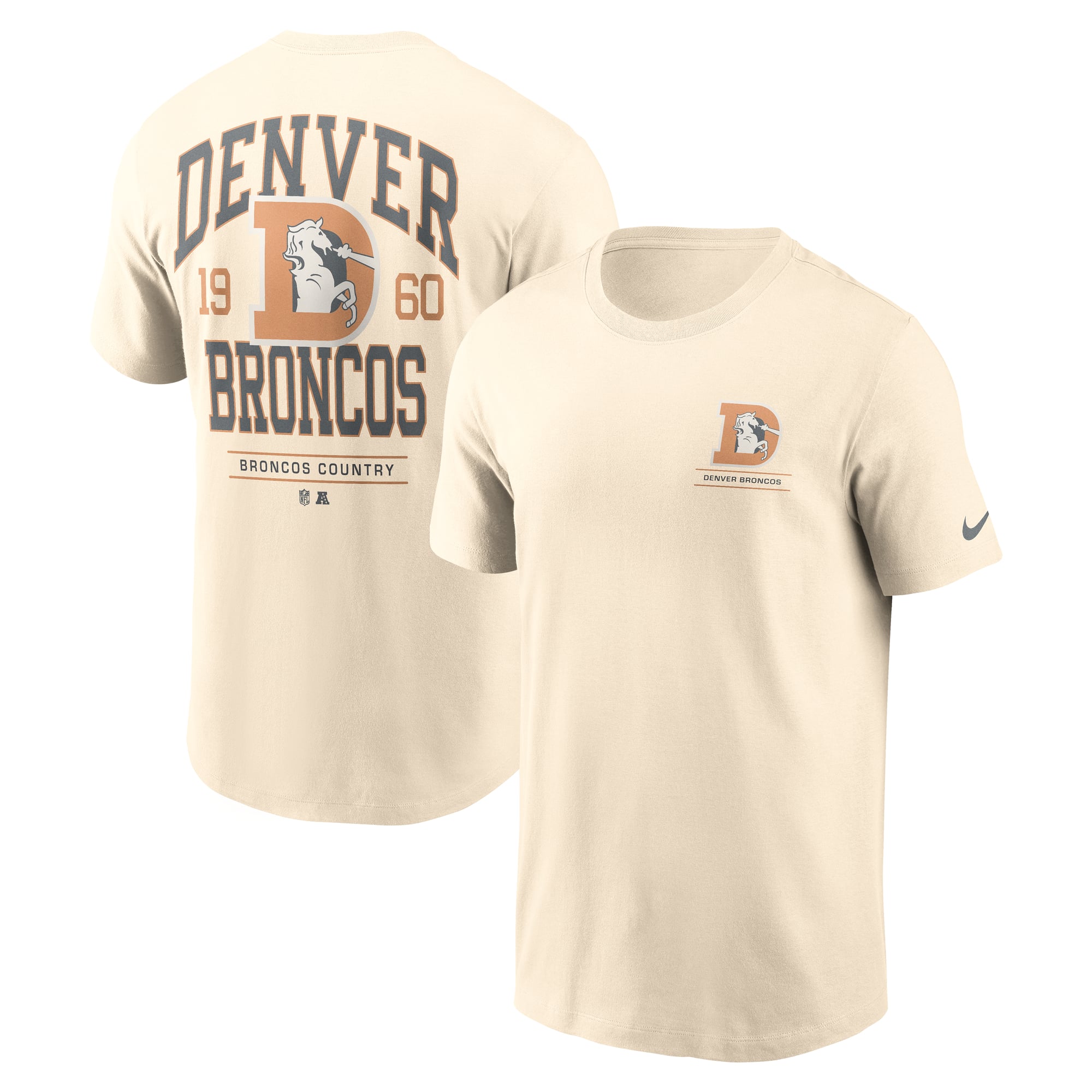 Men's Nike Natural Denver Broncos Freestyle Essential T-Shirt
