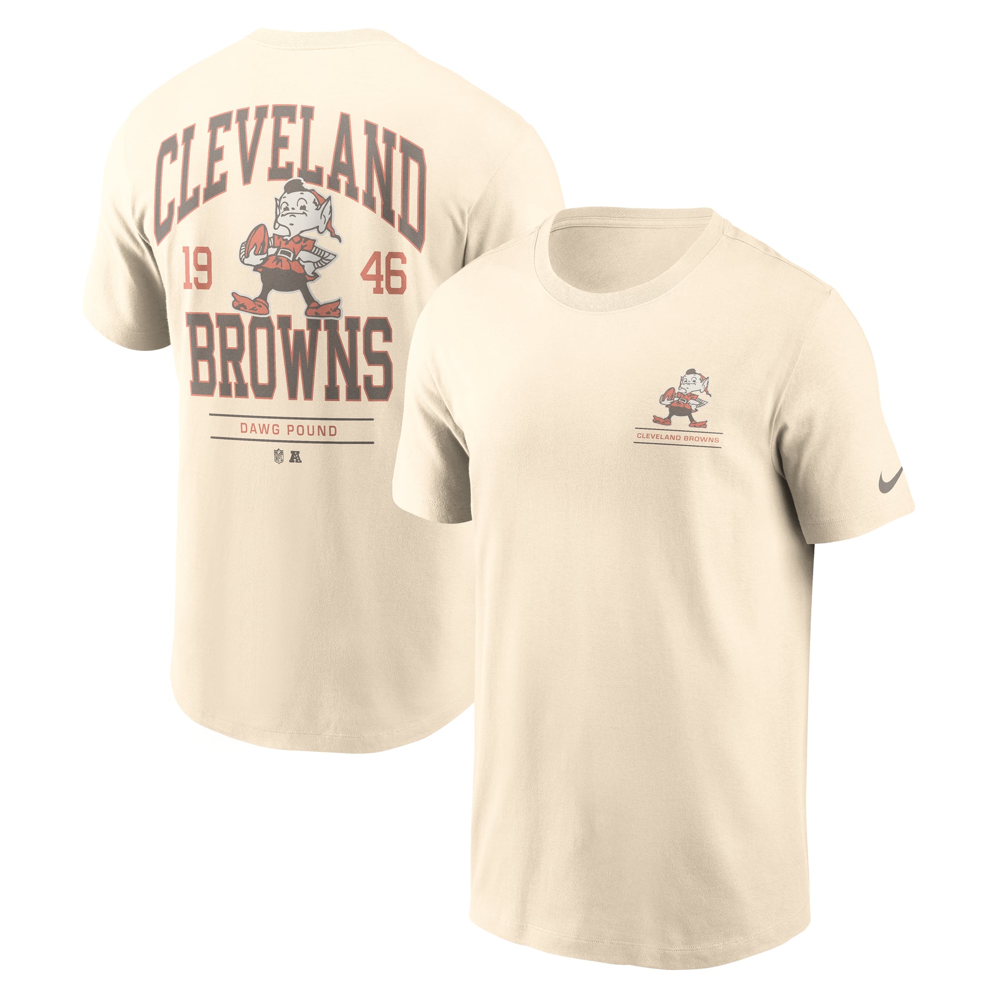 Men's Nike Natural Cleveland Browns Freestyle Essential T-Shirt