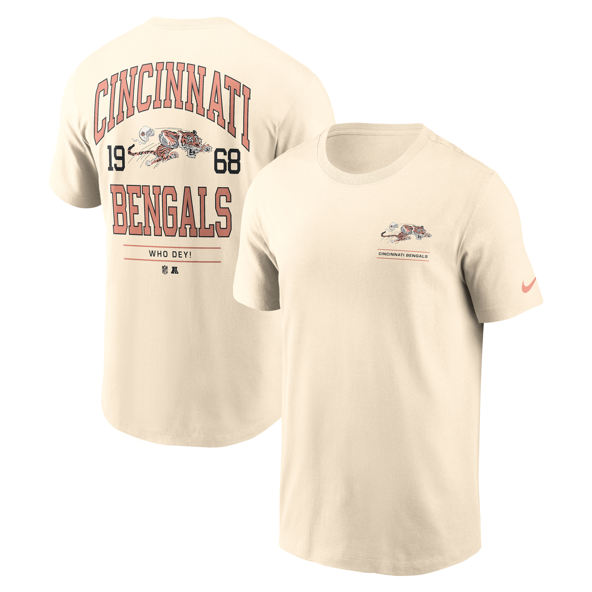 Men's Nike Natural Cincinnati Bengals Freestyle Essential T-Shirt