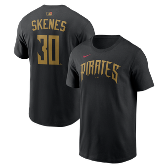 Men's Nike Paul Skenes Black Pittsburgh Pirates 2026 City Connect Name & Number T-Shirt