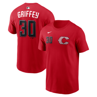 Men's Nike Ken Griffey Jr. Red Cincinnati Reds 2026 City Connect Name & Number T-Shirt