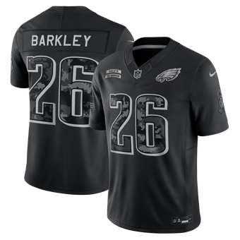 Men's Nike Saquon Barkley Black Philadelphia Eagles 2026 Salute to Service Stitched Limited Jersey