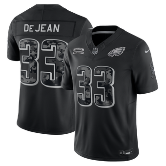 Men's Nike Cooper DeJean Black Philadelphia Eagles 2026 Salute to Service Stitched Limited Jersey