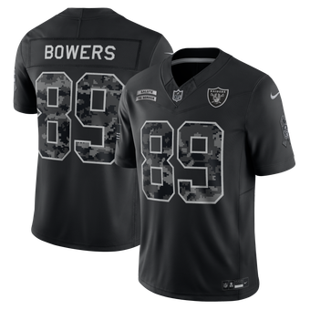 Men's Nike Brock Bowers Black Las Vegas Raiders 2026 Salute to Service Stitched Limited Jersey