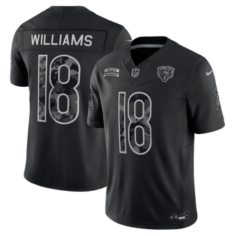 Men's Nike Caleb Williams Black Chicago Bears 2026 Salute to Service Stitched Limited Jersey