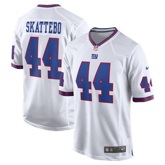 Men's Nike Cam Skattebo White New York Giants Alternate Vintage White Game Jersey