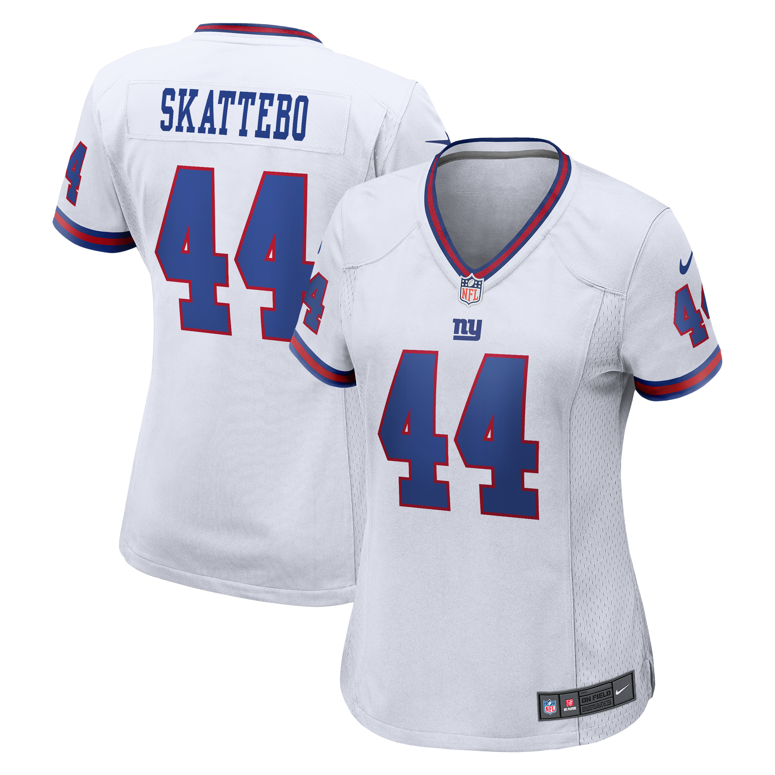 Women’s Nike Cam Skattebo White New York Giants Alternate Vintage White Game Jersey