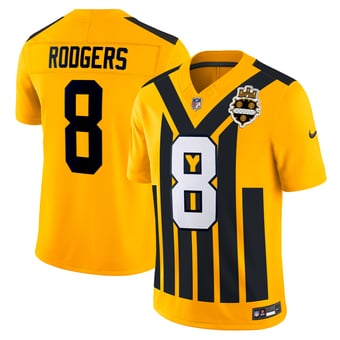 Men's Nike Aaron Rodgers Gold Pittsburgh Steelers Alternate Vapor F.U.S.E. Limited Jersey