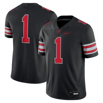 Men's Nike #1 Black Ohio State Buckeyes Alternate Game Football Jersey