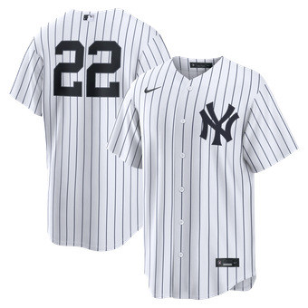 Men's Nike Ben Rice White New York Yankees Home Replica Jersey
