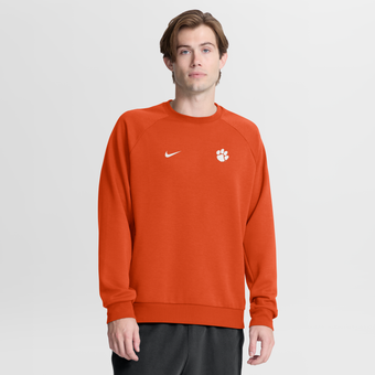 Men's Nike Orange Clemson Tigers Premium Performance Raglan Dri-FIT Sweatshirt