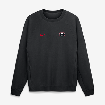 Men's Nike Black Georgia Bulldogs Premium Performance Raglan Dri-FIT Sweatshirt