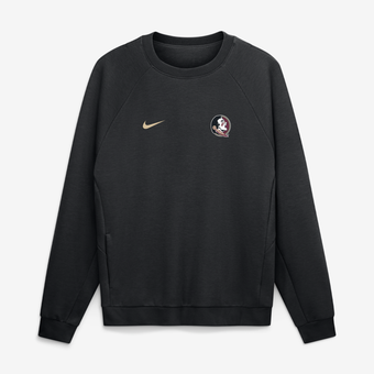 Men's Nike Black Florida State Seminoles Premium Performance Raglan Dri-FIT Sweatshirt