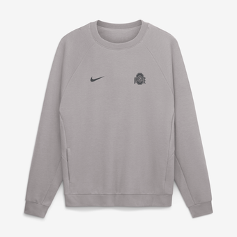 Men's Nike Gray Ohio State Buckeyes Premium Performance Raglan Dri-FIT Sweatshirt