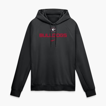 Men's Nike Black Georgia Bulldogs Premium Performance Raglan Dri-FIT Hoodie