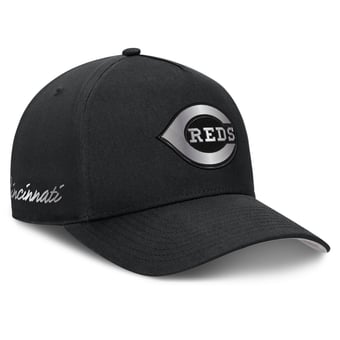 Men's Nike Black Cincinnati Reds Rise Dri-FIT A-Frame Adjustable Hat