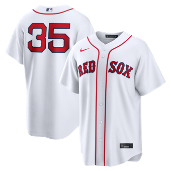 Men's Nike Garrett Crochet White Boston Red Sox Home Replica Jersey