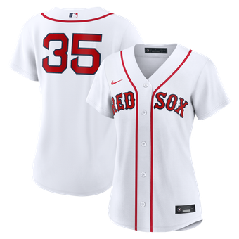 Women's Nike Garrett Crochet White Boston Red Sox Home Replica Jersey
