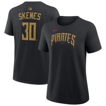Women's Nike Paul Skenes Black Pittsburgh Pirates 2026 City Connect Name & Number T-Shirt