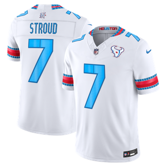 Men's Nike C.J. Stroud White Houston Texans 2026 Rivalries Collection Stitched Limited Jersey