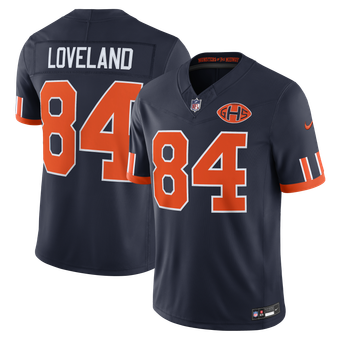 Men's Nike Colston Loveland Navy Chicago Bears 2026 Rivalries Collection Stitched Limited Jersey
