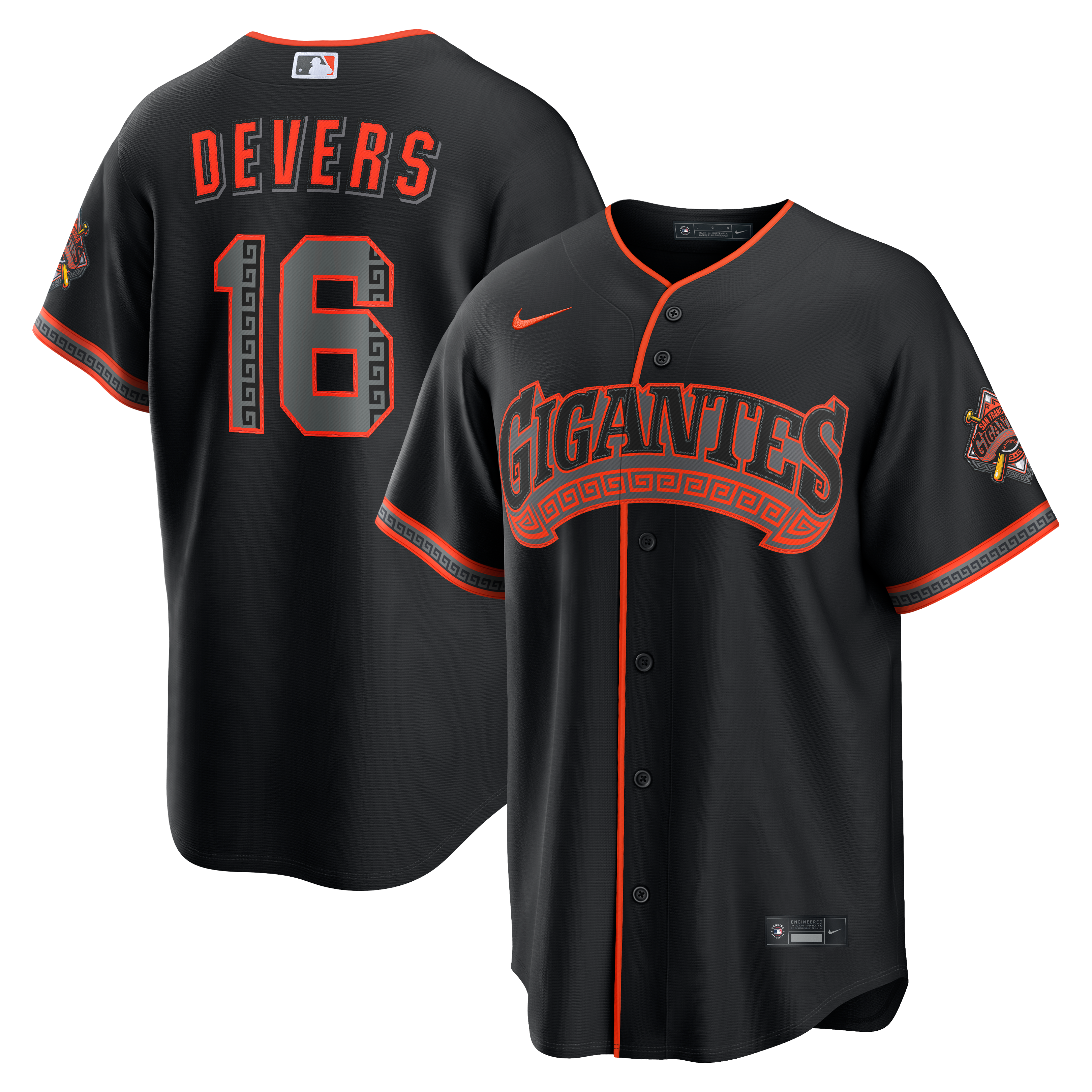 Men's Nike Rafael Devers Black San Francisco Giants Alternate Stadium Jersey