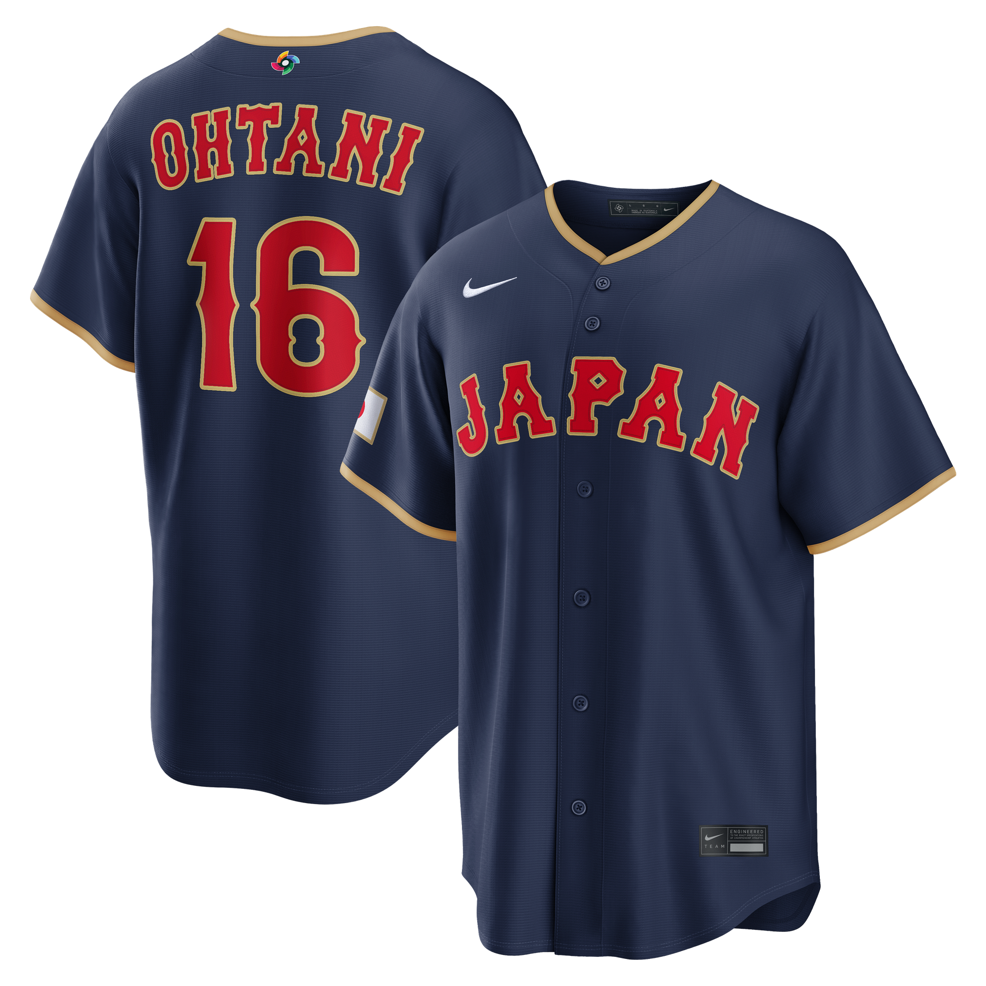 Men's Nike Shohei Ohtani Navy Japan Baseball 2026 World Baseball Classic Road Stadium Jersey