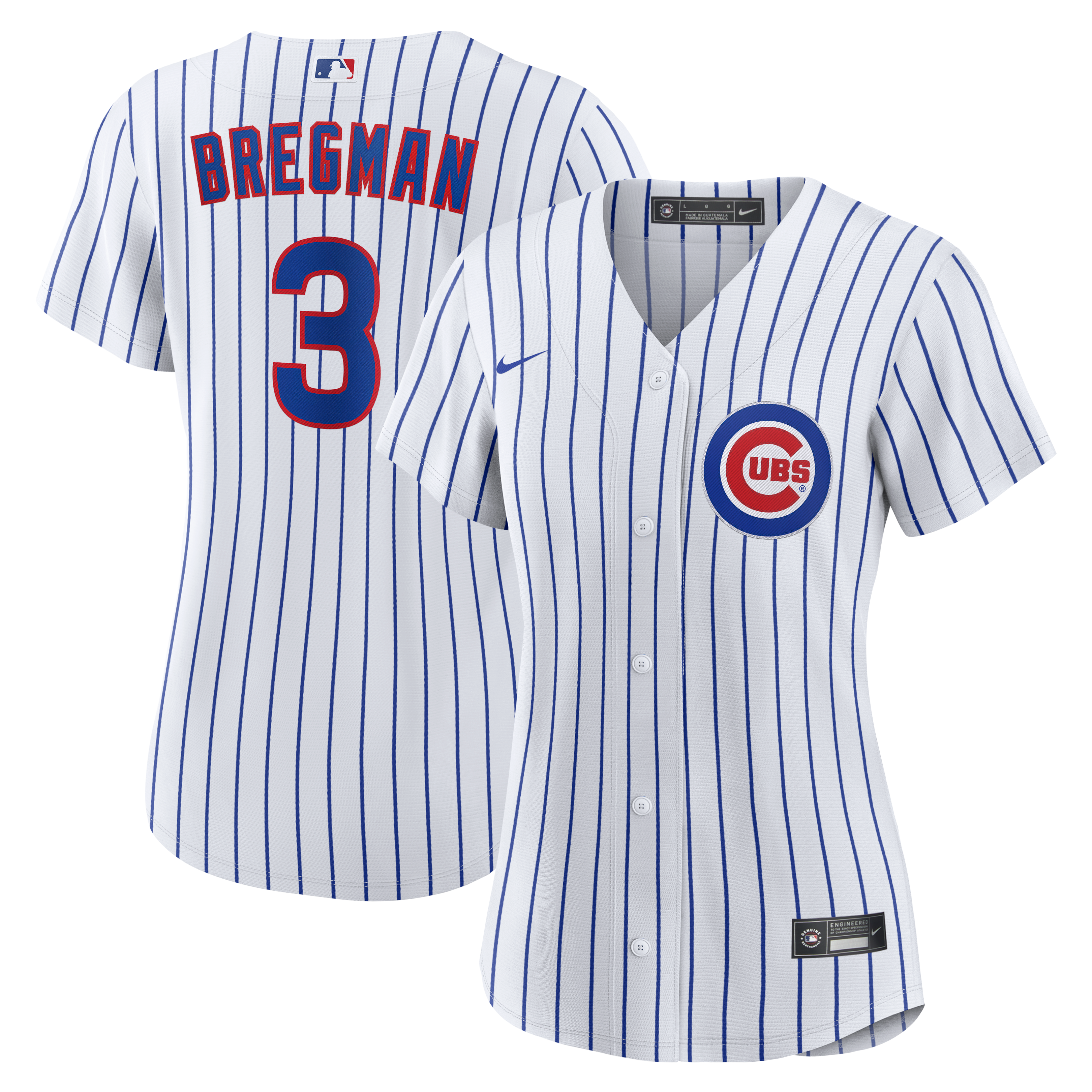 Women's Nike Alex Bregman White Chicago Cubs Home Replica Jersey