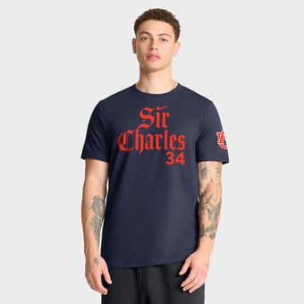 Men's Nike Charles Barkley Navy Auburn Tigers Sir Charles Name & Number T-Shirt