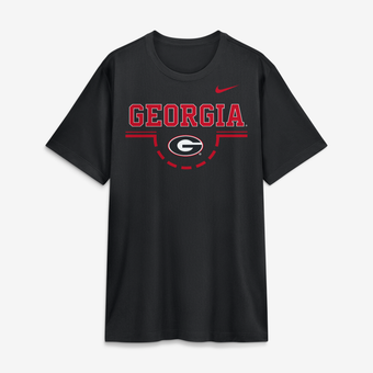 Men's Nike  Black Georgia Bulldogs Courtside Legend T-Shirt